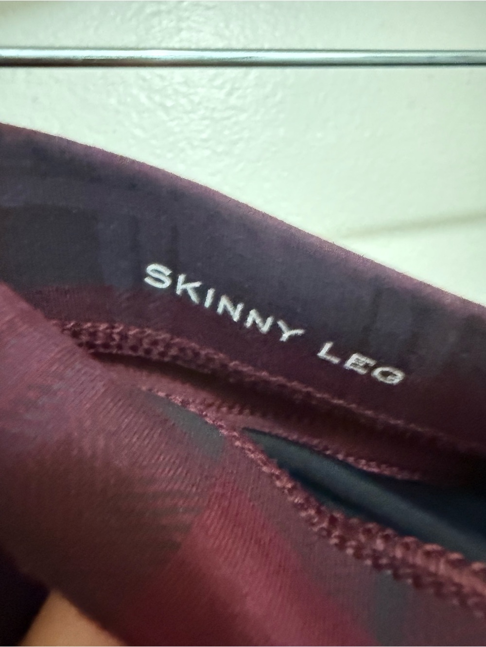 St. John’s Bay Women’s Burgundy Black and Gray Plaid Stretch Pants With Pockets - Picture 3 of 6